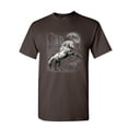 thumbnail image 1 of Tee Hunt White Wild Horse T-Shirt Mustang Nature Animal Lovers Wildlife Mens Shirt, Brown, Large, 1 of 5