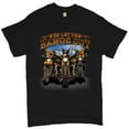 thumbnail image 1 of Tee Hunt Who Let The Hawgs Out T-Shirt Biker Motorcycle Gang Live to Ride Men's Tee, Black, 5X-Large, 1 of 5