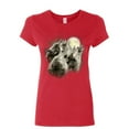 thumbnail image 1 of Tee Hunt Wolf Howl Women's T-Shirt Wild Wolf Pack Predator Animals Nature Moon Shirt, Red, Small, 1 of 5