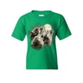 thumbnail image 1 of Tee Hunt Wolf Howl Youth T-Shirt Wild Wolf Pack Predator Animals Nature Moon Kids Tee, Green, Small, 1 of 5