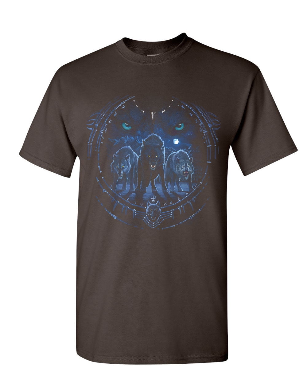 Men's Wolf Pack Spirit Animal T-Shirt with Claws and Liberia Ubuy