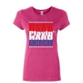 thumbnail image 1 of Tee Hunt Working Hard Playing Hard Women's T-Shirt American Patriot Inspirational Shirt, Pink, XX-Large, 1 of 5