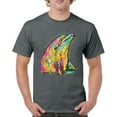 thumbnail image 1 of Tee Hunt You Only Live Once T-Shirt Cute Neon Dolphin Dean Russo Art Men's Tee, Charcoal, Medium, 1 of 5