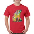 thumbnail image 1 of Tee Hunt You Only Live Once T-Shirt Cute Neon Dolphin Dean Russo Art Men's Tee, Red, Medium, 1 of 5