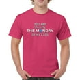thumbnail image 1 of Tee Hunt You are The Monday of My Life T-Shirt Funny Sarcastic Mood Men's Tee, Hot Pink, XX-Large, 1 of 5