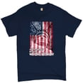 thumbnail image 1 of Tee Hunt You've Messed with The Wrong Woman T-Shirt Statue of Liberty USA Men's Tee, Navy Blue, Large, 1 of 5