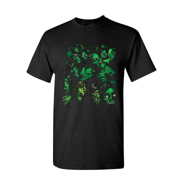 Tee Hunt Zombie Pile T-Shirt Undead Rising Zombie Apocalypse Outbreak Mens Shirt, Black, Medium