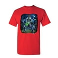 thumbnail image 1 of Tee Hunt Zombie Rock T-Shirt Heavy Death Metal Music Skull Hard Rock Mens Tee, Red, Large, 1 of 5