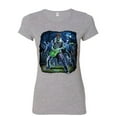 thumbnail image 1 of Tee Hunt Zombie Rock Women's T-Shirt Heavy Death Metal Music Skull Hard Rock, Gray, XX-Large, 1 of 5