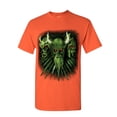 thumbnail image 1 of Tee Hunt Zombie Warrior Skulls T-Shirt Viking Samurai Gladiator Undead Mens Shirt, Orange, Small, 1 of 5