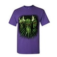 thumbnail image 1 of Tee Hunt Zombie Warrior Skulls T-Shirt Viking Samurai Gladiator Undead Mens Shirt, Purple, Small, 1 of 5