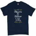 thumbnail image 1 of Tee Hunt and Heaven and Nature Sing T-Shirt Christmas Lord Jesus Christ Men's Tee, Navy Blue, XX-Large, 1 of 5