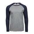 thumbnail image 1 of Tee Jays Mens Long Sleeve Baseball T-Shirt, 1 of 3