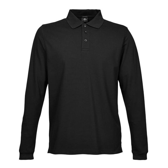 Tee Jays Mens Luxury Stretch Long Sleeve Polo Shirt