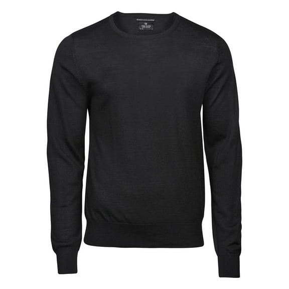 Tee Jays Mens Merino Blend Crew Neck Sweater