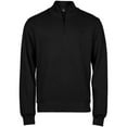 thumbnail image 1 of Tee Jays Mens Ribber Interlock Half Zip Sweatshirt, 1 of 4