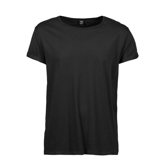 Tee Jays Mens Roll Sleeve Cotton T-Shirt