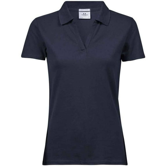 Tee Jays Womens Luxury Stretch V Neck Polo Shirt