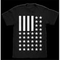 thumbnail image 1 of Tee Luv 31271-LG Black and White American Flag T-shirt, Soft Touch Fabric - Large, 1 of 1
