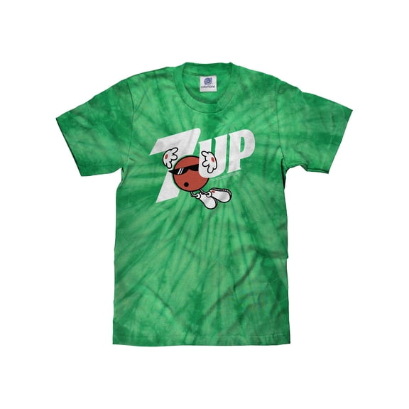 Tee Luv 7UP Retro Soda Logo Tie Dye Shirt (Men's) (XXL)