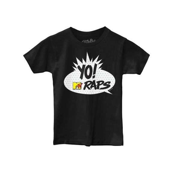 Tee Luv Big Boys 6-20 Retro Yo MTV Raps Logo Shirt (M)