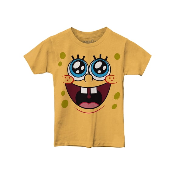 Tee Luv Big Boys 6-20 SpongeBob SquarePants Face Shirt (L)