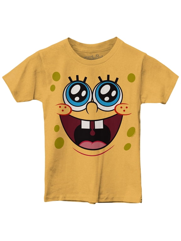 Big Boys 6-20 SpongeBob SquarePants Face Shirt (L)
