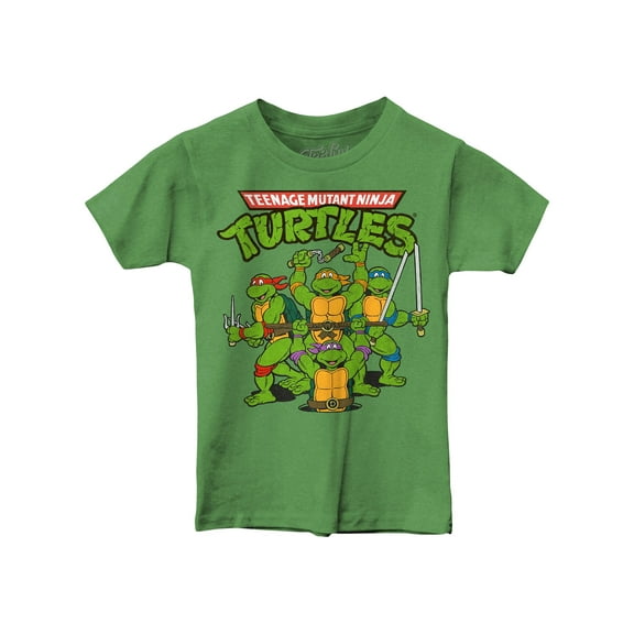Tee Luv Big Boys 6-20 Teenage Mutant Ninja Turtles Cartoon Youth Graphic T-Shirt (M)