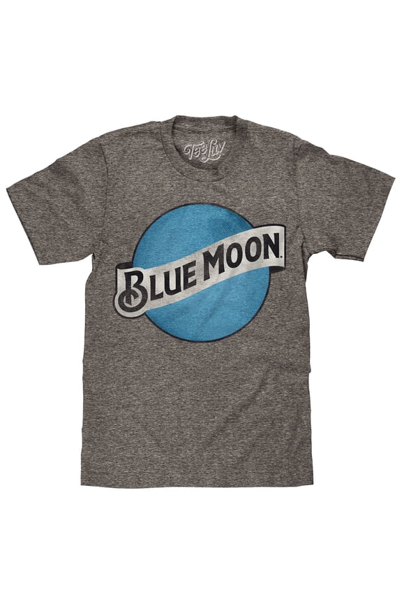 Blue Moon Beer Distressed Logo T-Shirt (Men's) (XL)