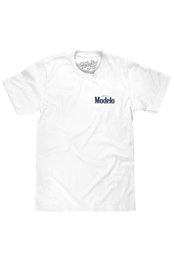 Cerveza Modelo Beer Front and Back Brewery Logo T-Shirt (Men's) (S)