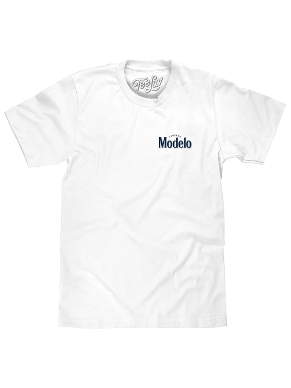 Cerveza Modelo Beer Front and Back Brewery Logo T-Shirt (Men's) (XL)