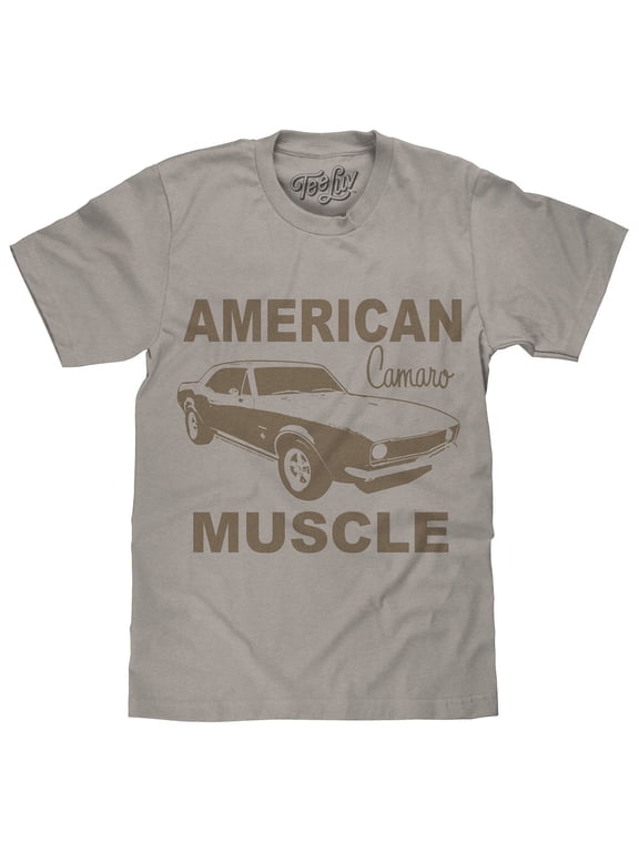 Chevrolet Camaro American Muscle Faded Car Graphic T-Shirt (Men's) (L)