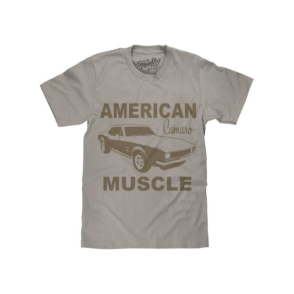 Tee Luv Chevrolet Camaro American Muscle Faded Car Graphic T-Shirt (Men's) (L)
