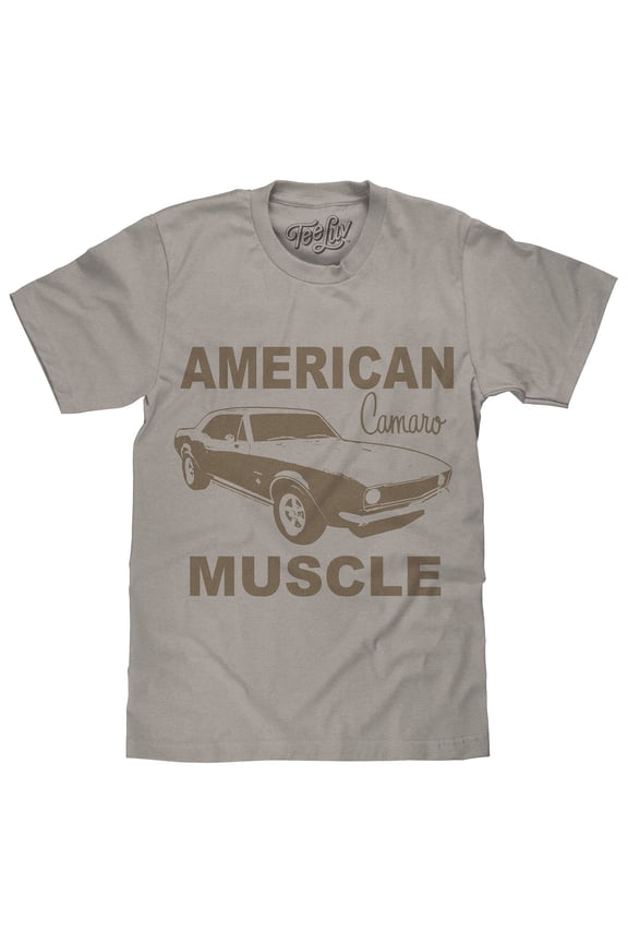 Chevrolet Camaro American Muscle Faded Car Graphic T-Shirt (Men's) (L)