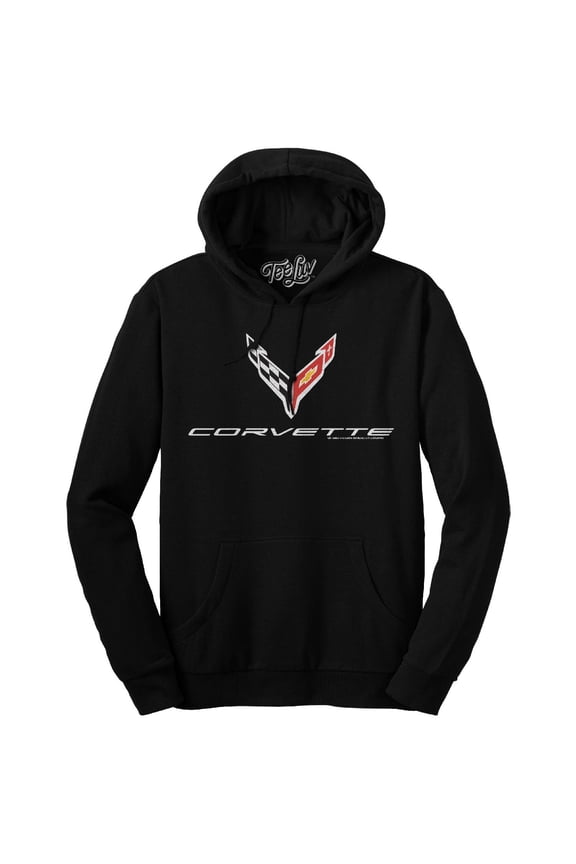 Chevrolet Corvette C8 Car Logo Graphic Hoodie (Men's) (L)