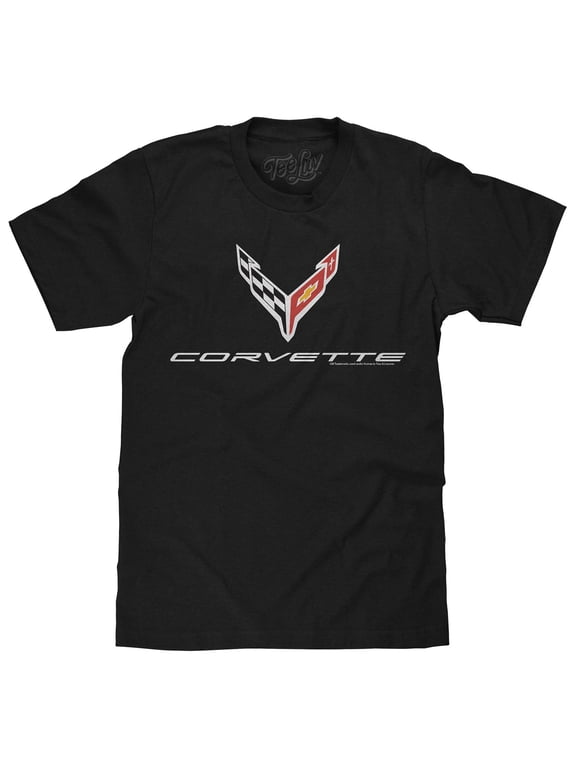 Chevrolet Corvette C8 Muscle Car Emblem T-Shirt (Men's) (3XL)