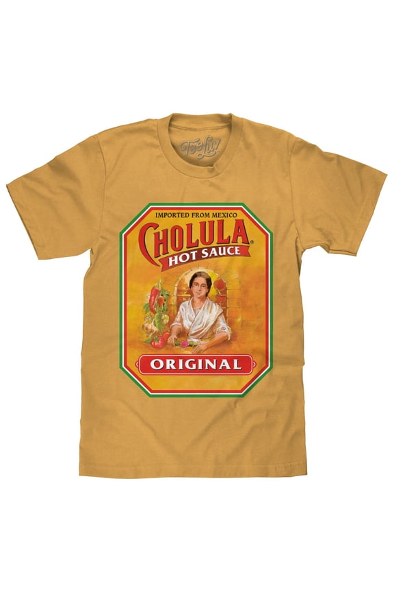 Cholula Hot Sauce Food Logo Shirt (Men's) (XL)
