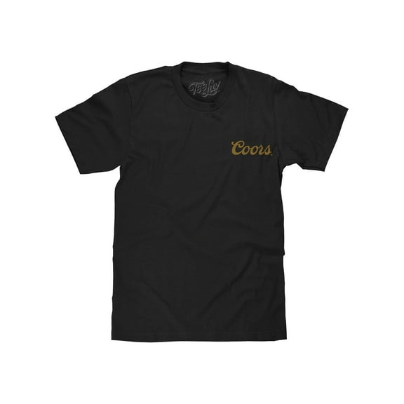 Tee Luv Coors Banquet Beer Double Sided Brewery Logo T-Shirt (Men's) (L)