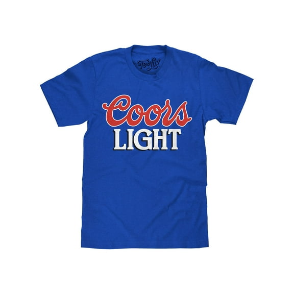 Tee Luv Coors Light 90s Beer Logo Royal Blue T-Shirt (Men's) (L)