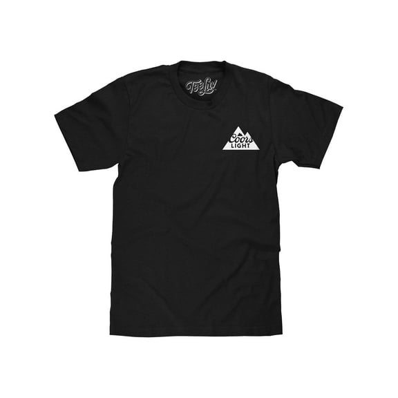 Tee Luv Coors Light Cold As The Rockies Front and Back Beer Graphic T-Shirt (Men's) (S)