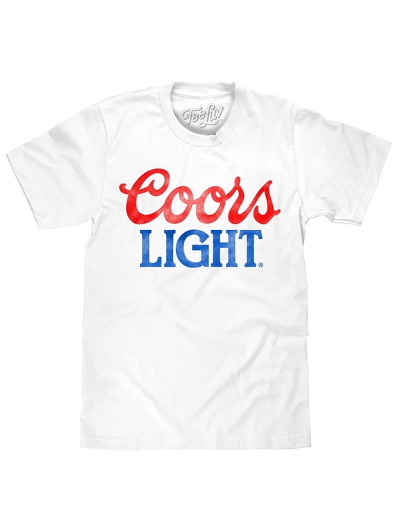 Coors Light Faded Beer Brand T-Shirt (Men's) (3XL)