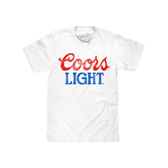 Tee Luv Coors Light Faded Beer Brand T-Shirt (Men's) (L)