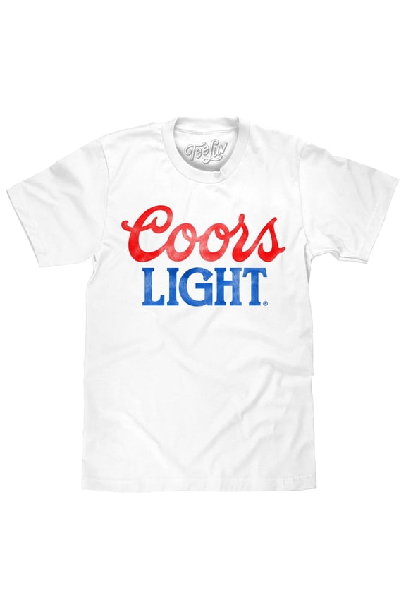 Coors Light Faded Beer Brand T-Shirt (Men's) (XL)
