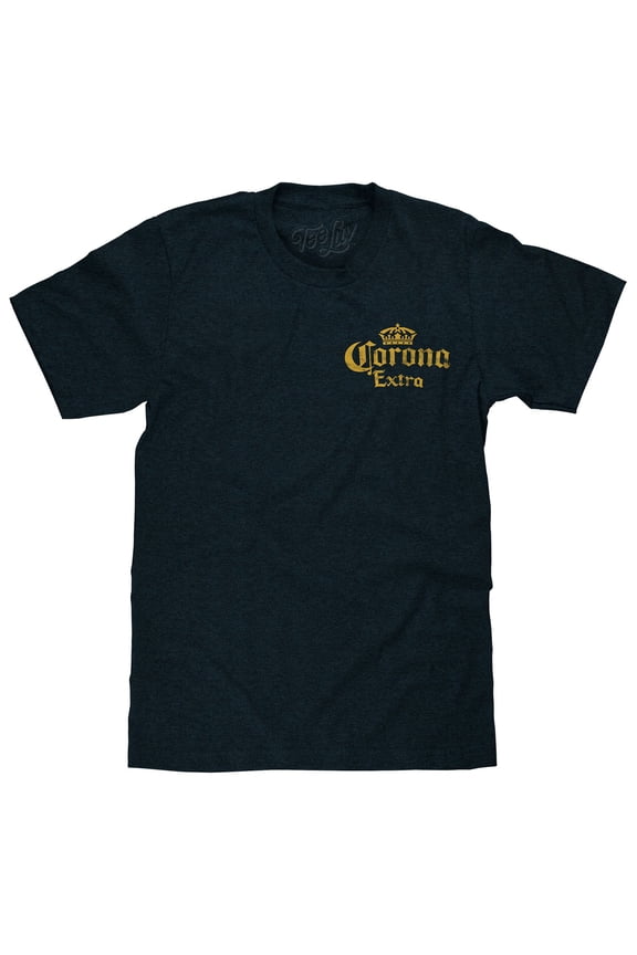 Corona Extra Faded Double Sided Beer Logo T-Shirt (Men's) (XL)