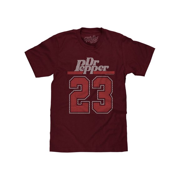 Tee Luv Dr Pepper 23 Varsity Sports Team Soda T-Shirt (Men's) (L)