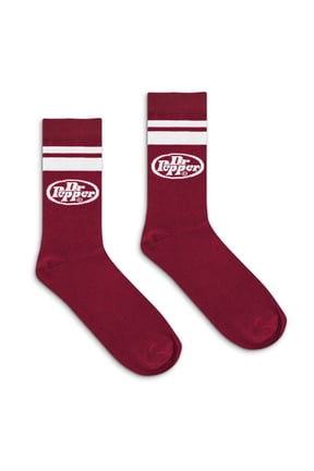 Dr Pepper Oval Soda Logo Crew Socks (Men's)