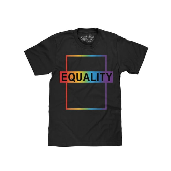 Tee Luv Equality LGBT Rainbow Graphic T-Shirt