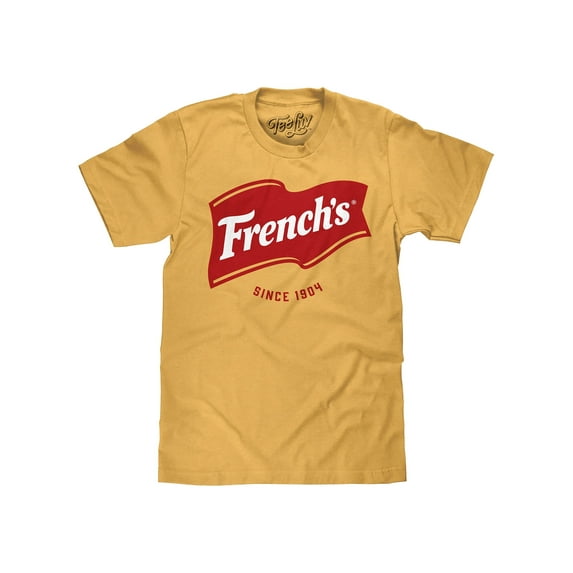 Tee Luv French's Mustard Yellow Food Logo Shirt (Men's) (S)