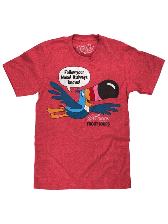 Froot Loops Cereal Toucan Sam Bird Mascot Shirt (Men's) (XL)