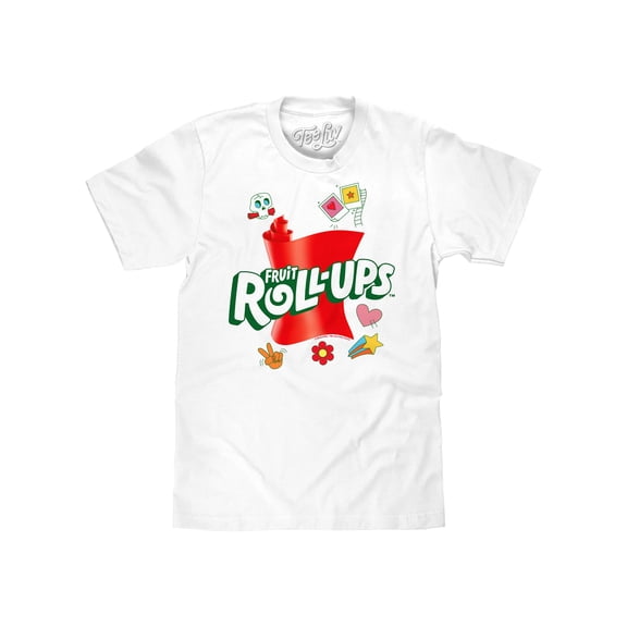 Tee Luv Fruit Roll-Ups Candy Logo Graphic Tee Shirt (Men's) (L)